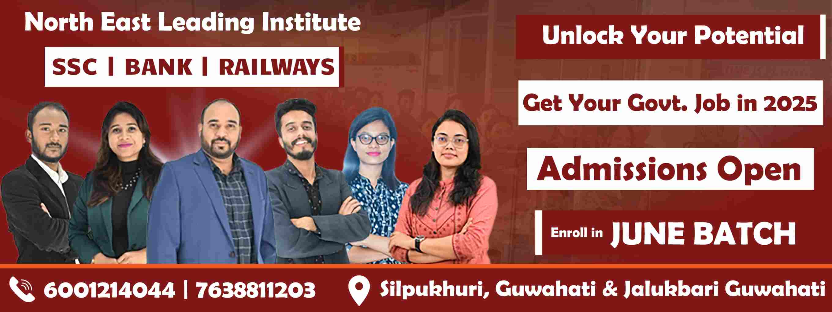 faculties grp photo, brown background, enroll in june batch