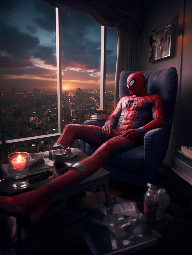 SpiderMan Luxurious Mansion designed by ai