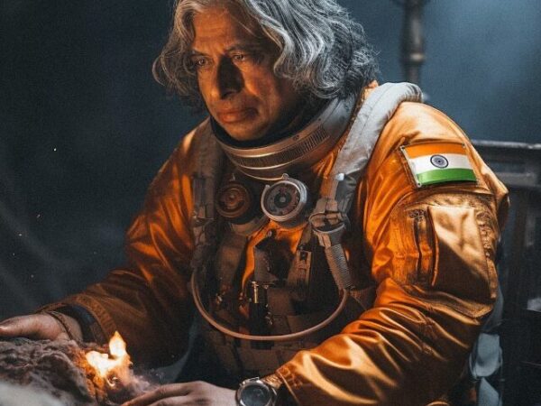 AI imagines Indians living on the moon